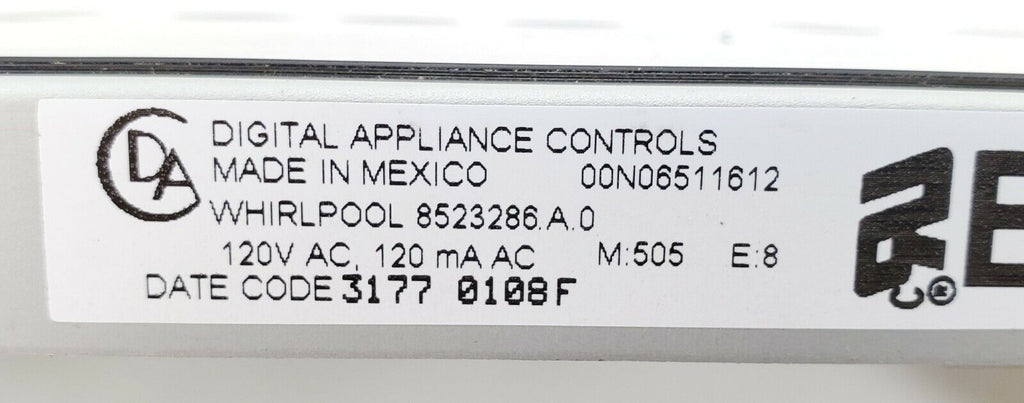 Whirlpool Range Control  Board 8524255