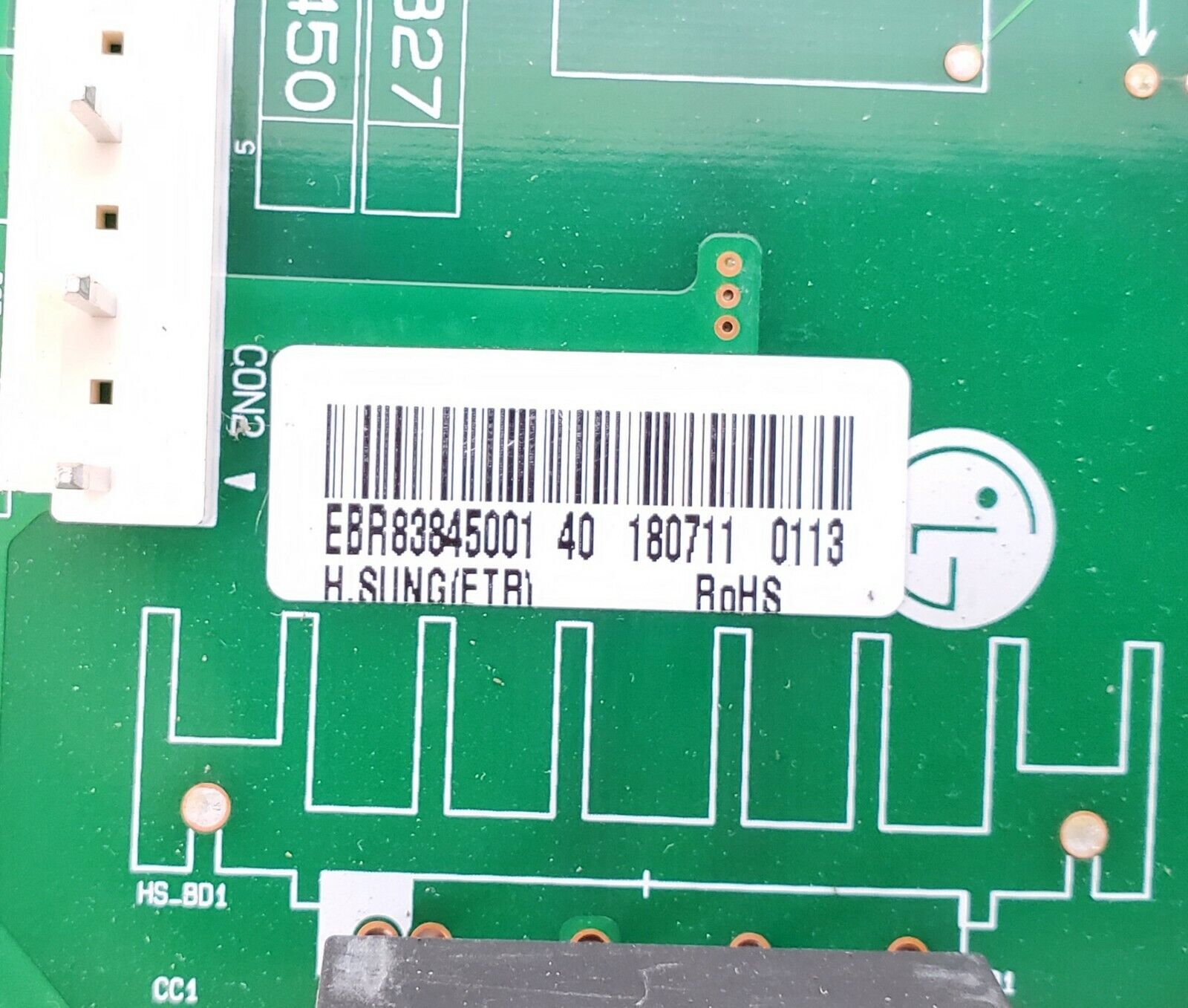 LG Refrigerator Control Board EBR83845001