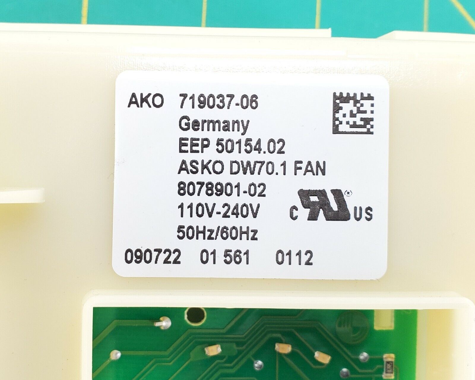ASKO Dishwasher Control Board 719037-06